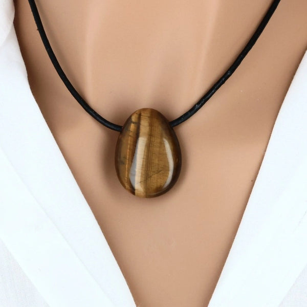 pendentif oeil de tigre pierre naturelle