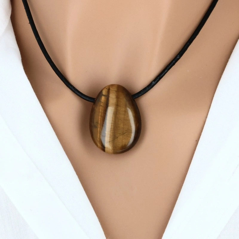 pendentif oeil de tigre pierre naturelle