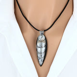 Pendentif en Fossile Orthoceras 