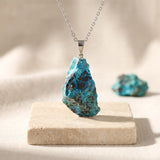 Pendentif Pierre Brute Chrysocolle 