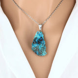 Pendentif Pierre Brute Chrysocolle 