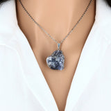 Pendentif Pierre Brute Cordiérite 