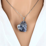 Pendentif Pierre Brute Cordiérite 