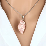 Pendentif Pierre Brute Rhodochrosite 