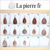 Bijou pierre de soleil rose clair pour la chance