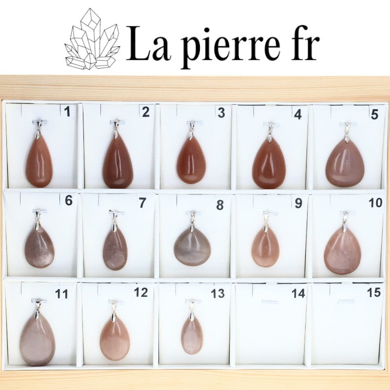 Bijou pierre de soleil rose clair pour la chance