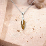 Pendentif Pierre Œil de Tigre, Grande Goutte 25 x 11 mm et Argent 925 (Sadachbia)