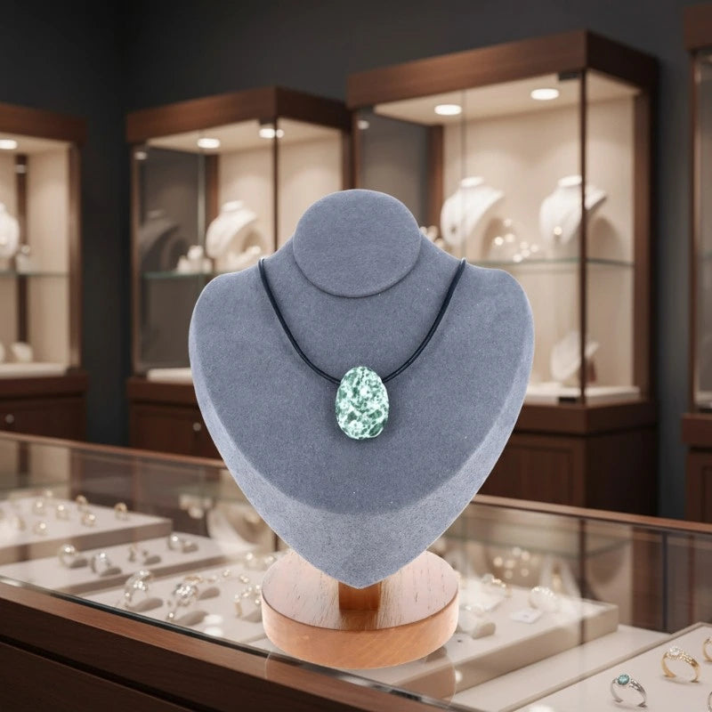 Pendentif Pierre Percée Agate Arbre 