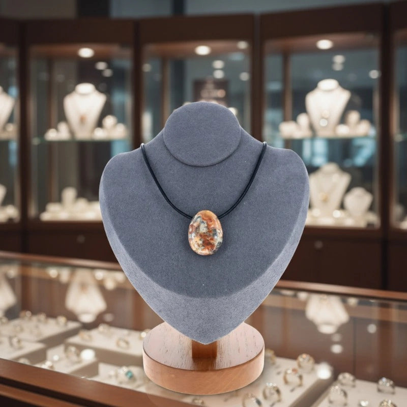 Pendentif Pierre Percée Agate Crazy Lace " joie & énergie positive "