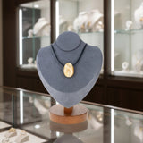 Pendentif Pierre Percée Aventurine Jaune 