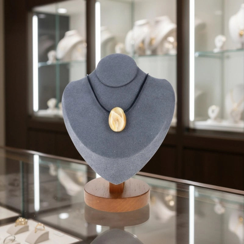 Pendentif Pierre Percée Aventurine Jaune " optimisme & énergie lumineuse "