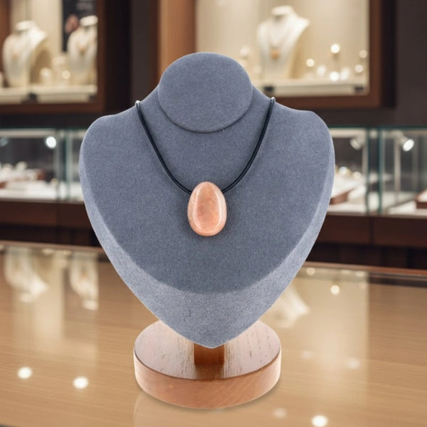 Pendentif Pierre Percée Aventurine Pêche " douceur & énergie créative "