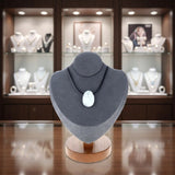 Pendentif Pierre Percée Howlite Blanche 