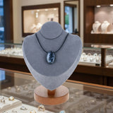 Pendentif Pierre Percée Larvikite 