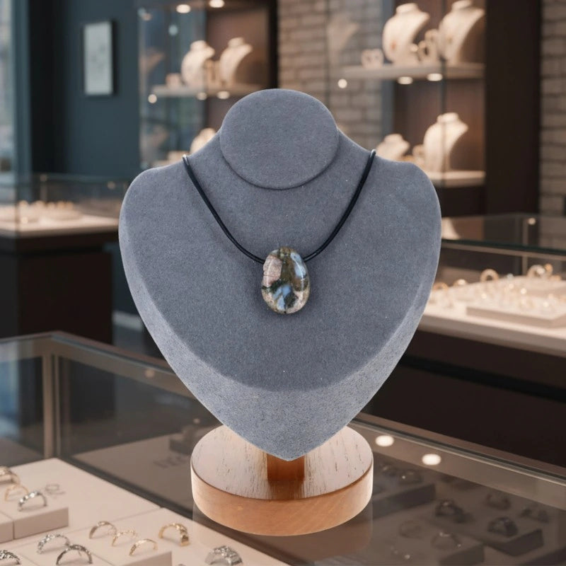 Pendentif Pierre Percée Libérite " apaisement & clarté émotionnelle "