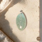 Collier Pierre Verte Amazonite, Pendentif Pièce Unique Numéroté au Choix