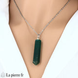 Pendentif Pointe Aventurine Verte 