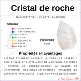 Pendentif Pointe Cristal de Roche Naturel Serti Doré pendentif