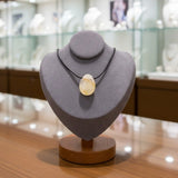 Pendentif goutte en pierre Quartz Ferrugineux 