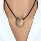 Pendentif pierre Quartz Rutile (roulé & percé)