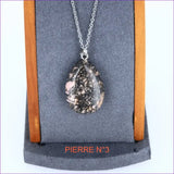 Pendentif Rhodonite Naturelle Forme Goutte pendentif pierre rhodonite