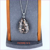 Pendentif Rhodonite Naturelle Forme Goutte pendentif pierre rhodonite