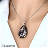 Collier- Pendentif Rhodonite - Pardon, Amour, Guérison Émotionnelle | La Pierre Fr