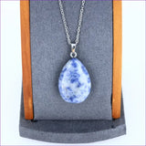 Pendentif Sodalite Naturelle Forme Goutte pendentif pierre sodalite