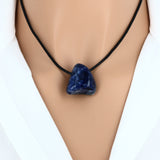 Pendentif pierre Sodalite (roulée & percée)