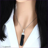 Pendentif Tourmaline Noire - Morceau de Cristal