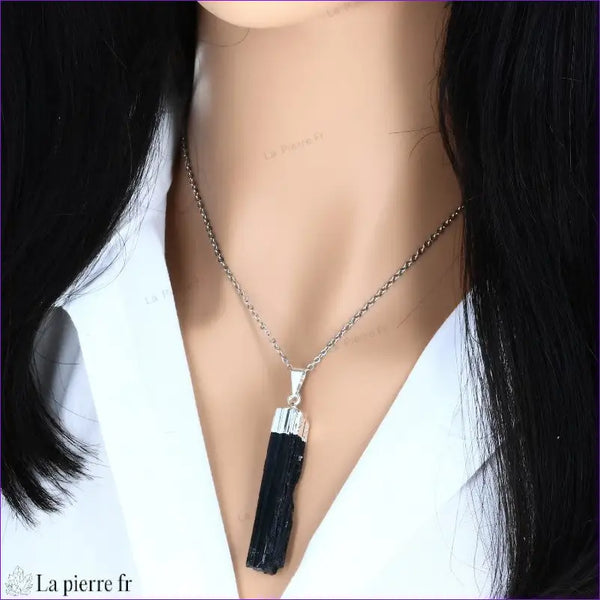 Pendentif Tourmaline Noire - Morceau de Cristal