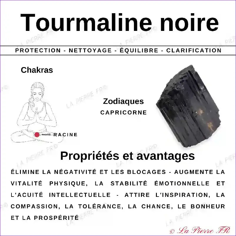 Pendentif Tourmaline Noire Naturelle Brute du Brésil pendentif tourmaline noire