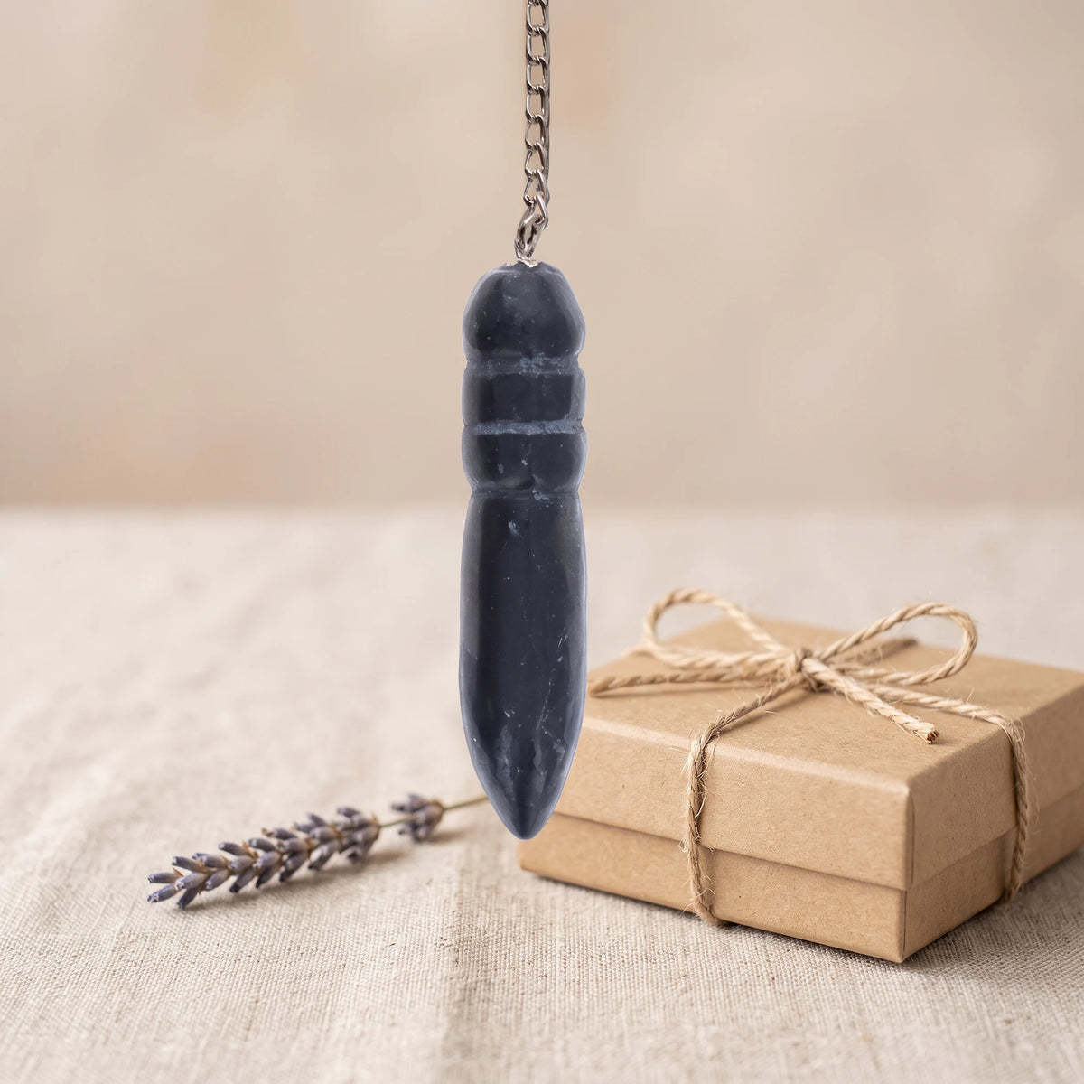 Pendule égyptien en shungite, idée cadeau de protection