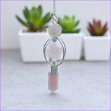 Outil ésotérique - Pendule en Quartz Rose (Merkaba et Pointe) de qualité supérieure sélectionné par La Pierre Fr