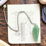 Pendule Goutte en Aventurine Verte - pierre naturelle
