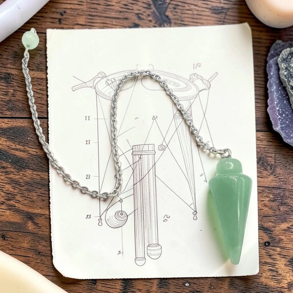 Pendule d'harmonie en aventurine verte