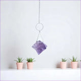 Pendule Merkaba (Améthyste) violet profond forme étoile tenu pour guidance spirituelle - La Pierre Fr