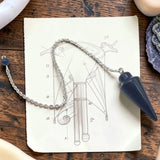 Pendule Goutte en Obsidienne Noire - pierre naturelle