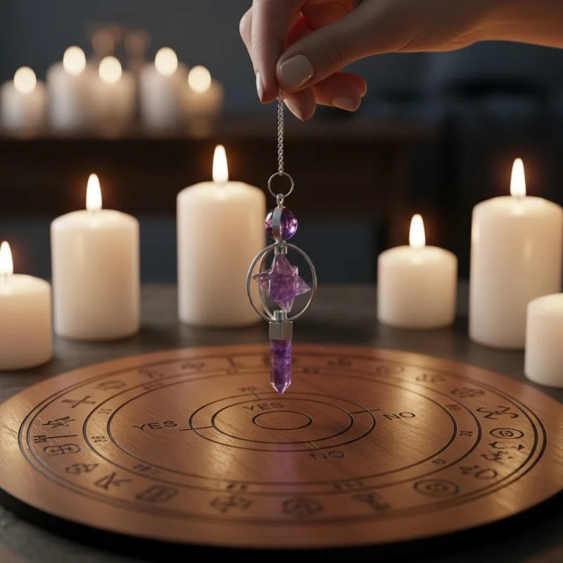 Pendule divinatoire en pierre naturelle pour la radiesthésie