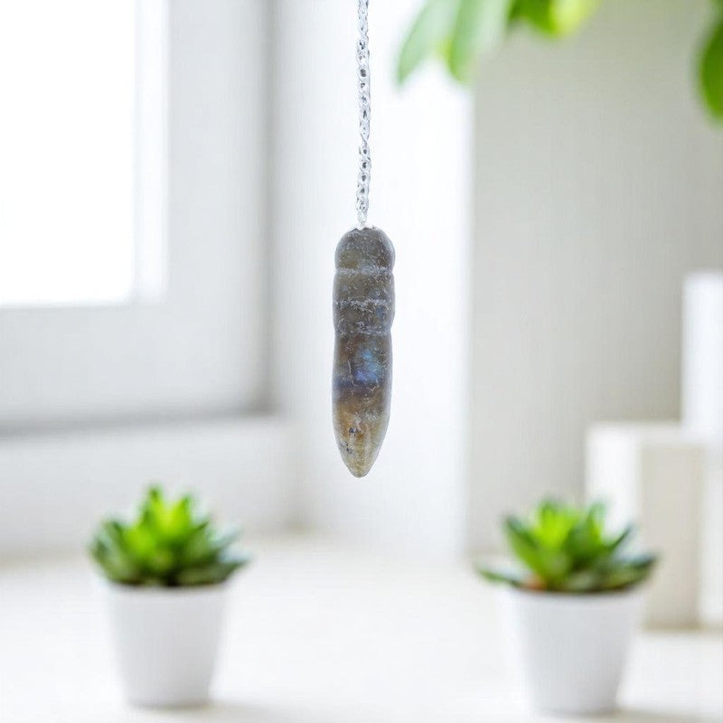 Outil d'intuition - Pendule Égyptien (Labradorite) sélection La Pierre Fr