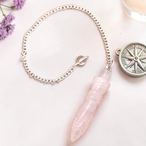 Pendule de Thot en Quartz Rose