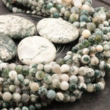 Perles Agate Arbre 8 mm en pierre naturelle, Qualité AA+