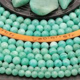 Perles Amazonite 6 mm en pierre naturelle, Qualité AAA