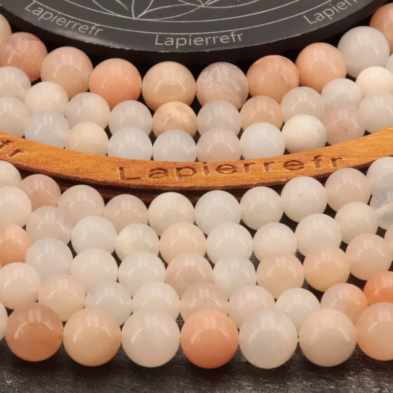 Fil de perles d'Aventurine Rose claire, pierre naturelle ronde de qualité AAA pour création de bijoux