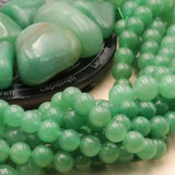 Grosses perles Aventurine Verte 10 mm, Qualité AAA