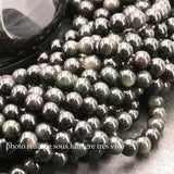 Grosses perles Obsidienne Œil Céleste 10 mm, Qualité AAA