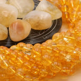 Grosses perles Citrine 10 mm, Qualité AAA