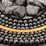 Perles Gabbro 6 mm en pierre naturelle, Qualité AAA