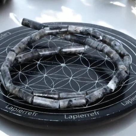 Perles Larvikite 4 mm x 13 – Lot de 26 perles naturelles perle pierre naturelle