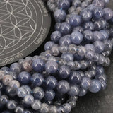 Perles Iolite 6 mm en pierre naturelle, Qualité AA+